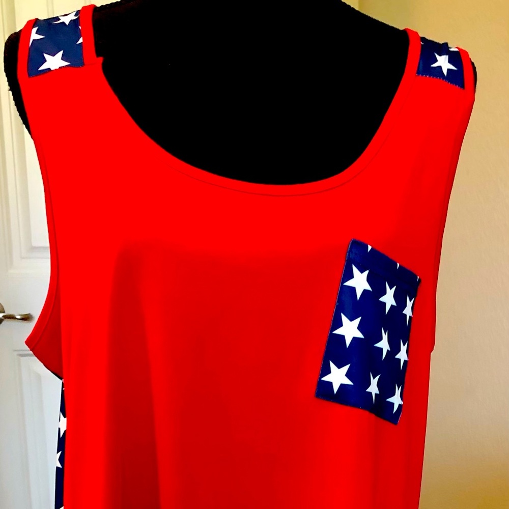 🇺🇸 PATRIOTIC TANK 3X NWT